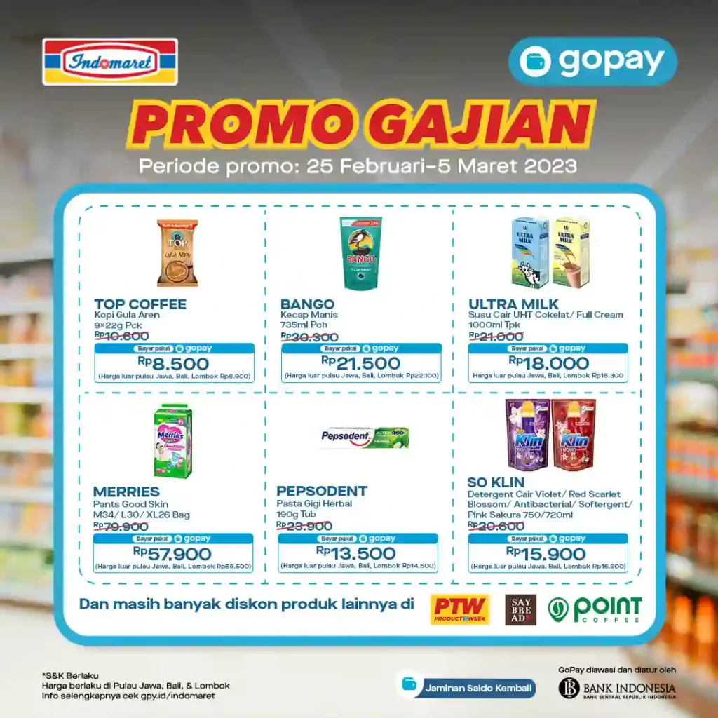 Promo GoPay Indomaret gajian