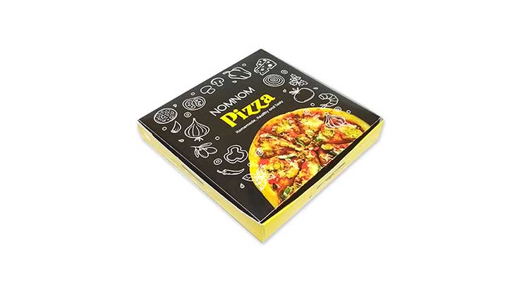 desain kemasan pizza segitiga