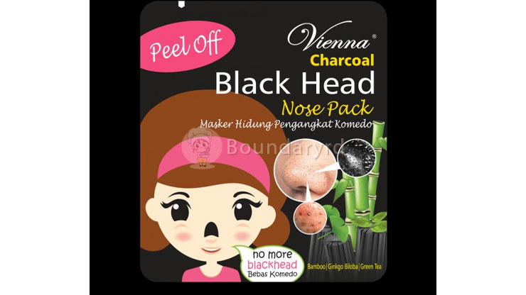 Vienna Black Head Nose Pack Charcoal Masker Wajah di Indomaret yang Bagus